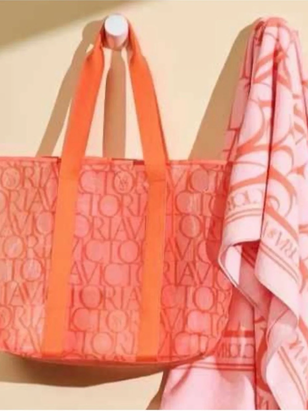 Victoria’s Secret beach tote bag & towel